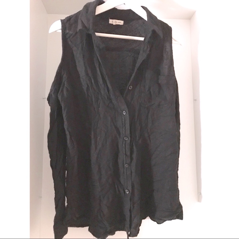 Urban outfitters collared black button up